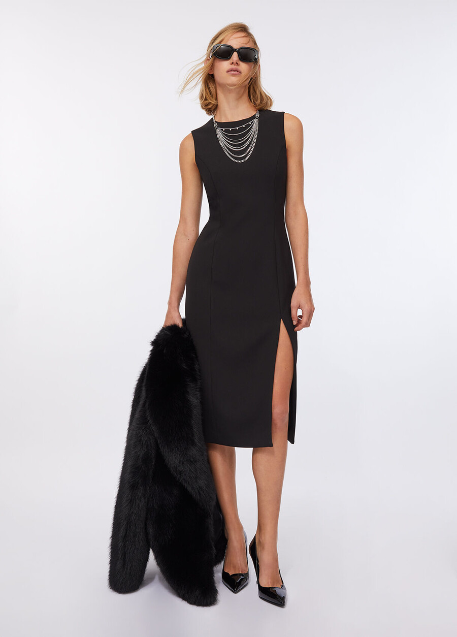 robe tube en crêpe