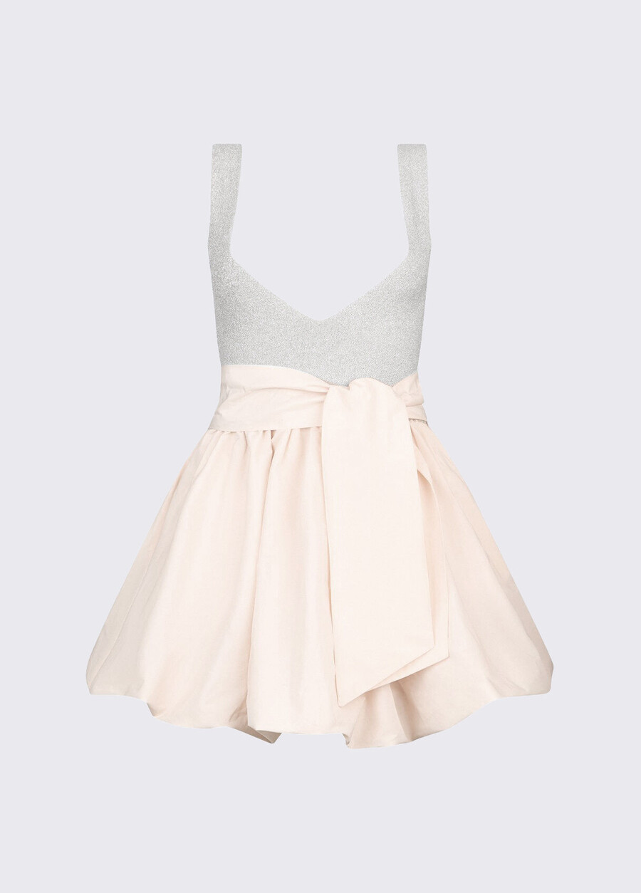 robe courte en taffetas
