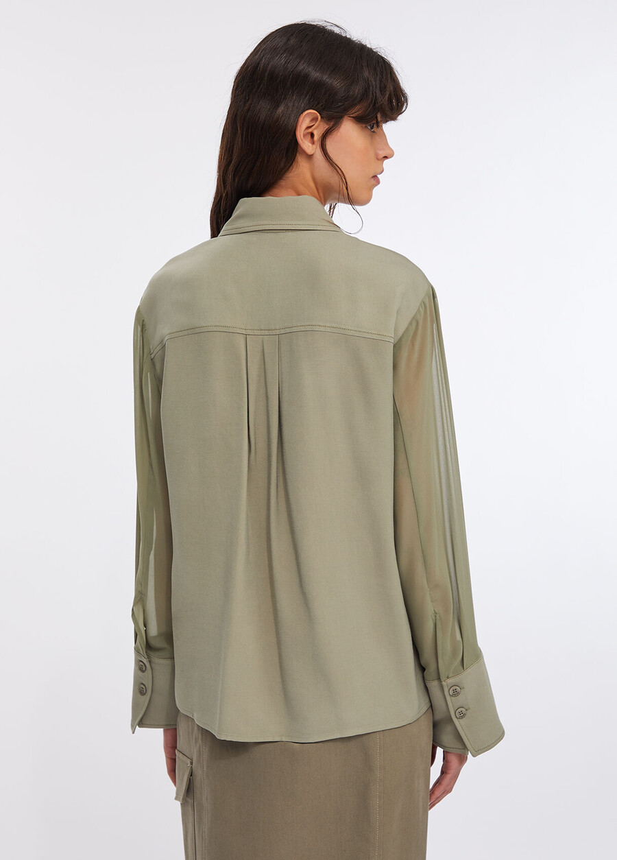 surchemise en gabardine