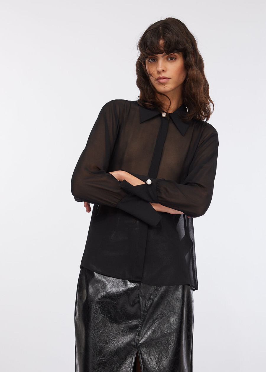 chemise à perles