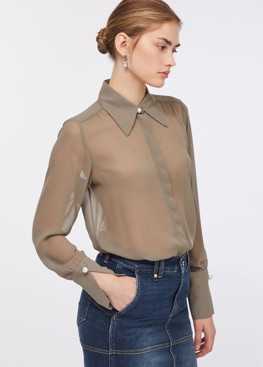 chemise à perles