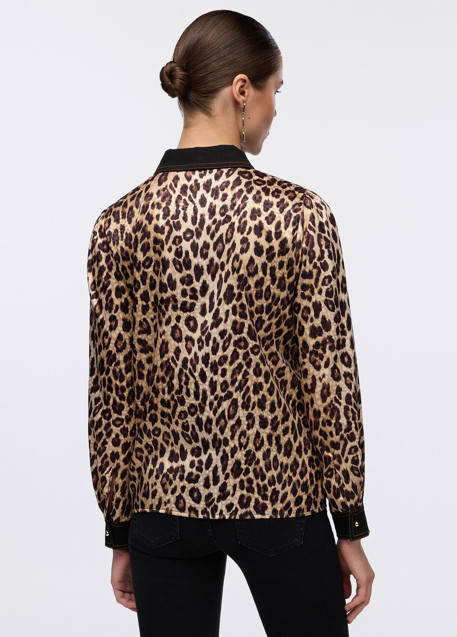 chemise à imprimé animal
