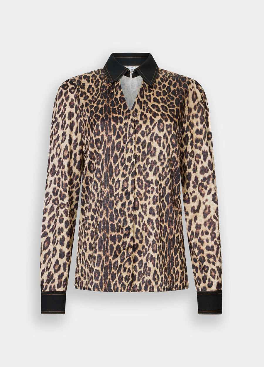 chemise à imprimé animal
