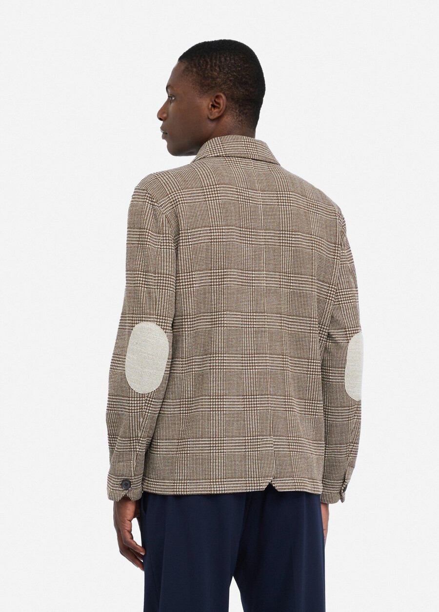 chemise en coton à carreaux prince de galles