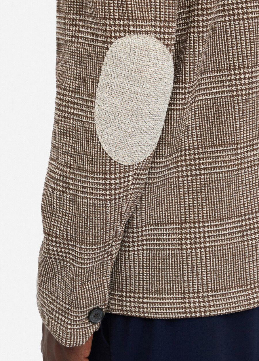 chemise en coton à carreaux prince de galles