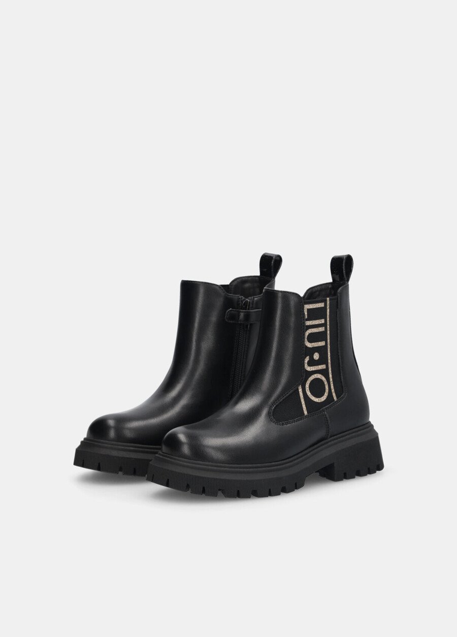 bottines à logo maxi pailleté