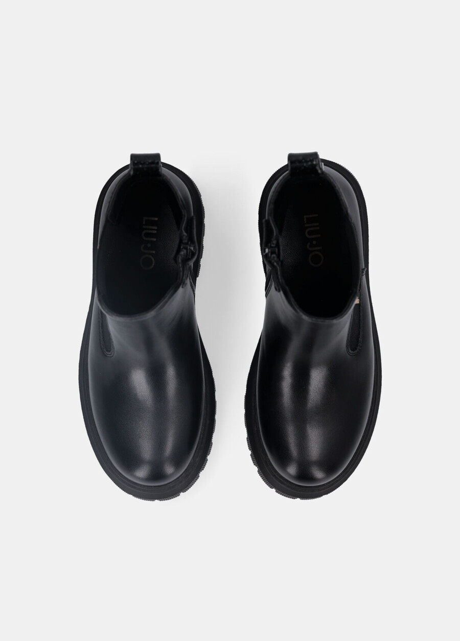 bottines à logo maxi pailleté