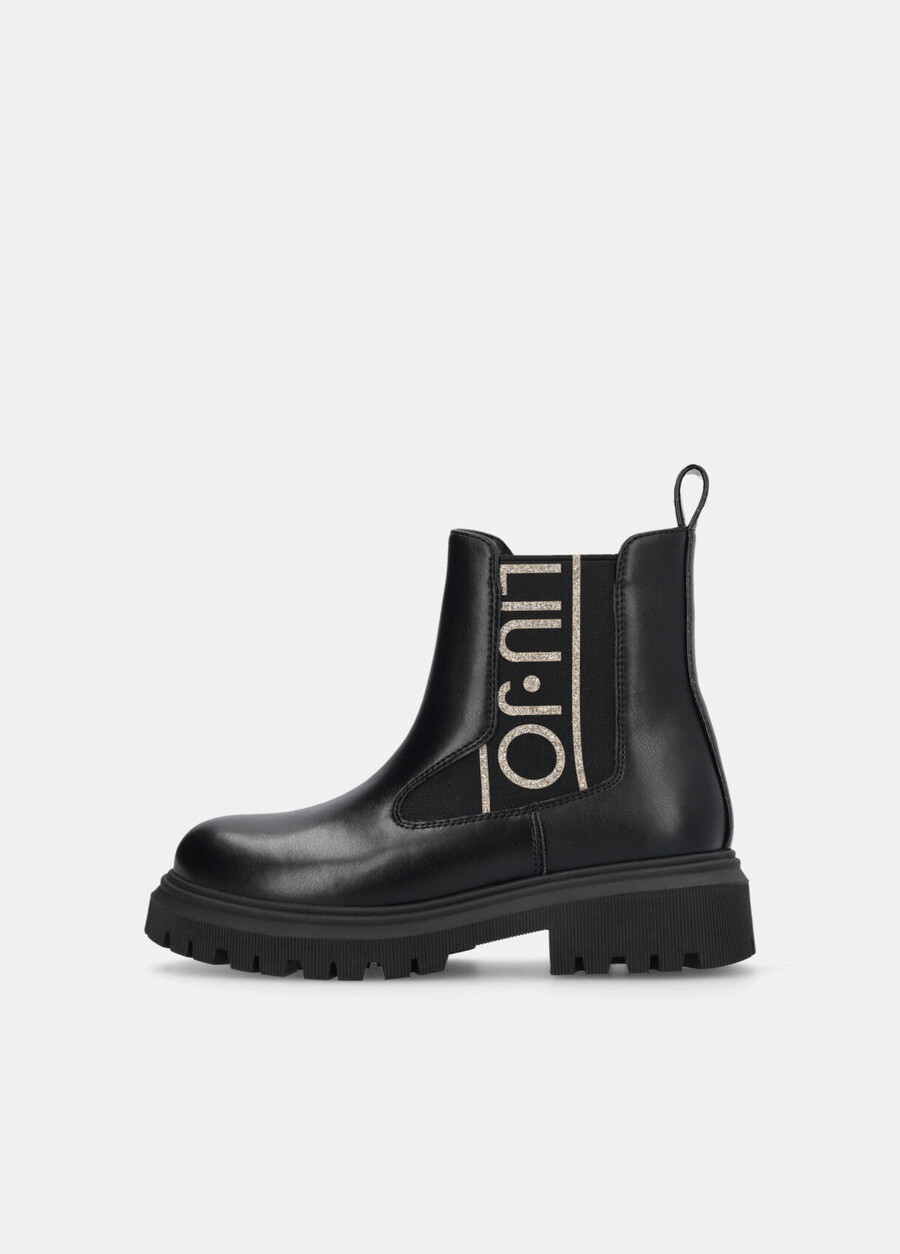 bottines à logo maxi pailleté
