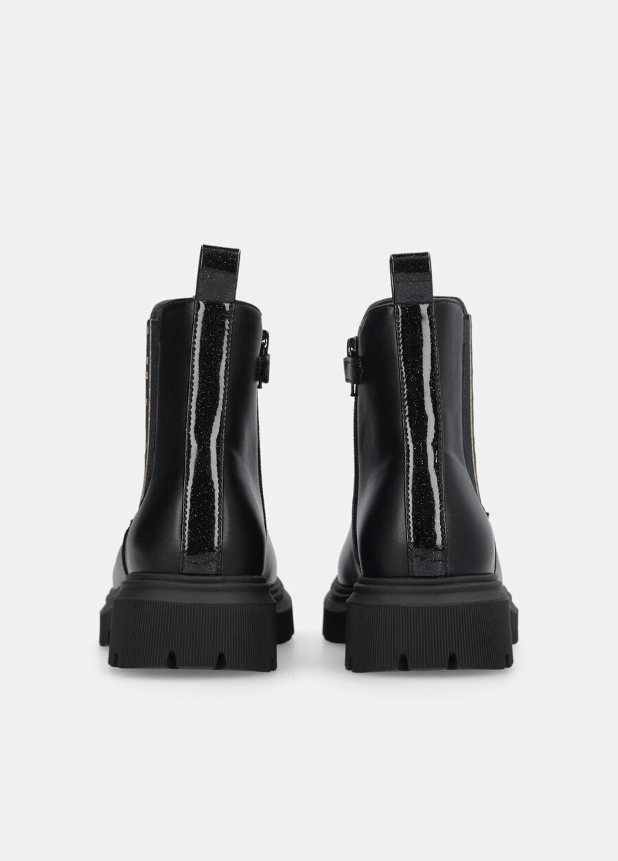 bottines à logo maxi pailleté