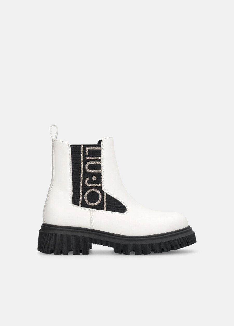 bottines à logo maxi pailleté