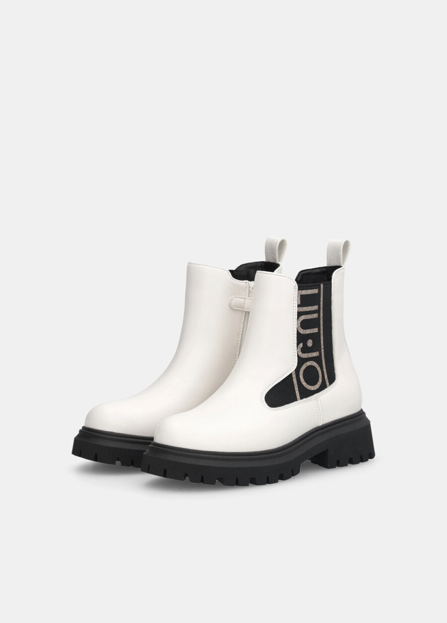 bottines à logo maxi pailleté