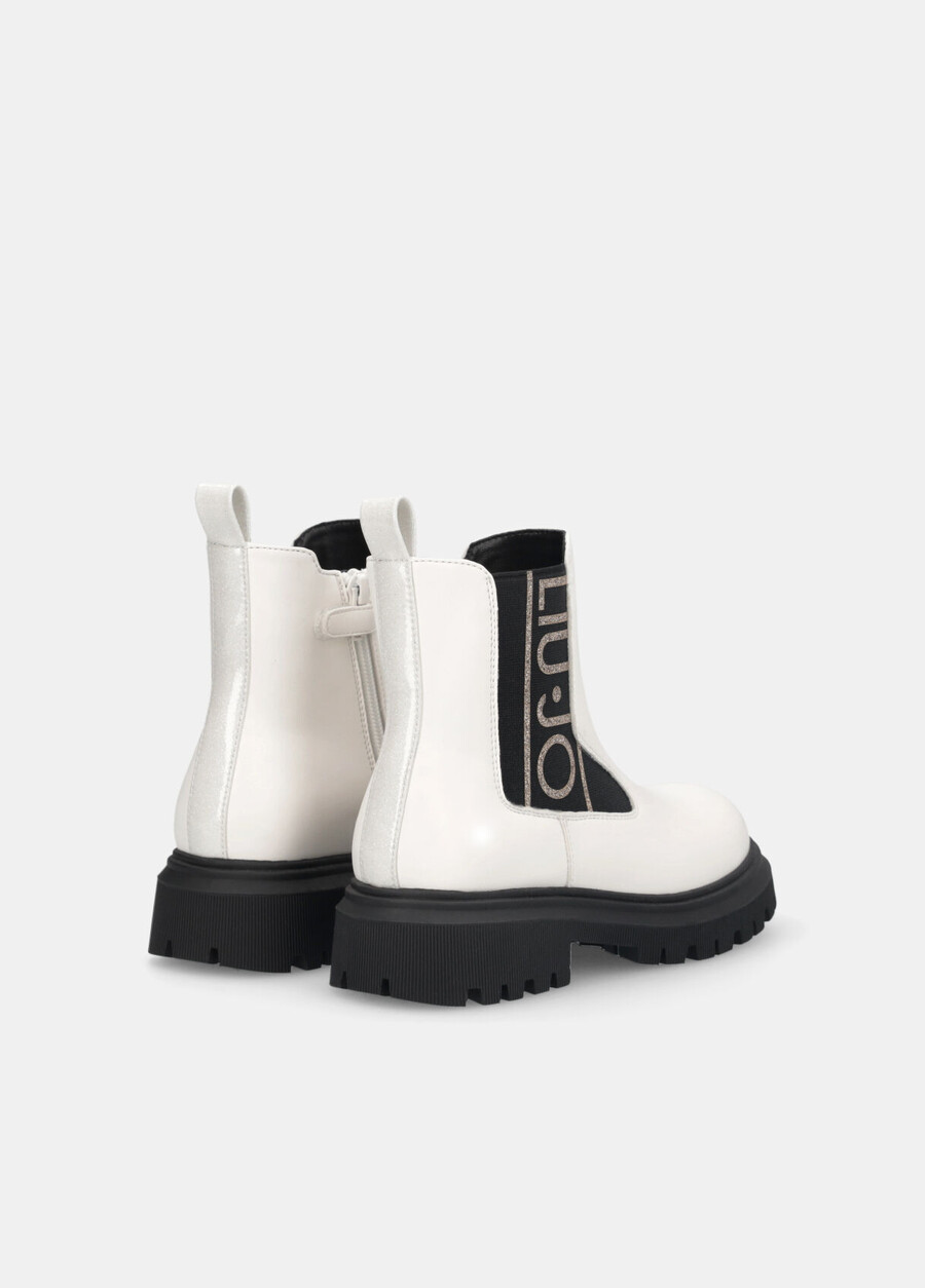 bottines à logo maxi pailleté