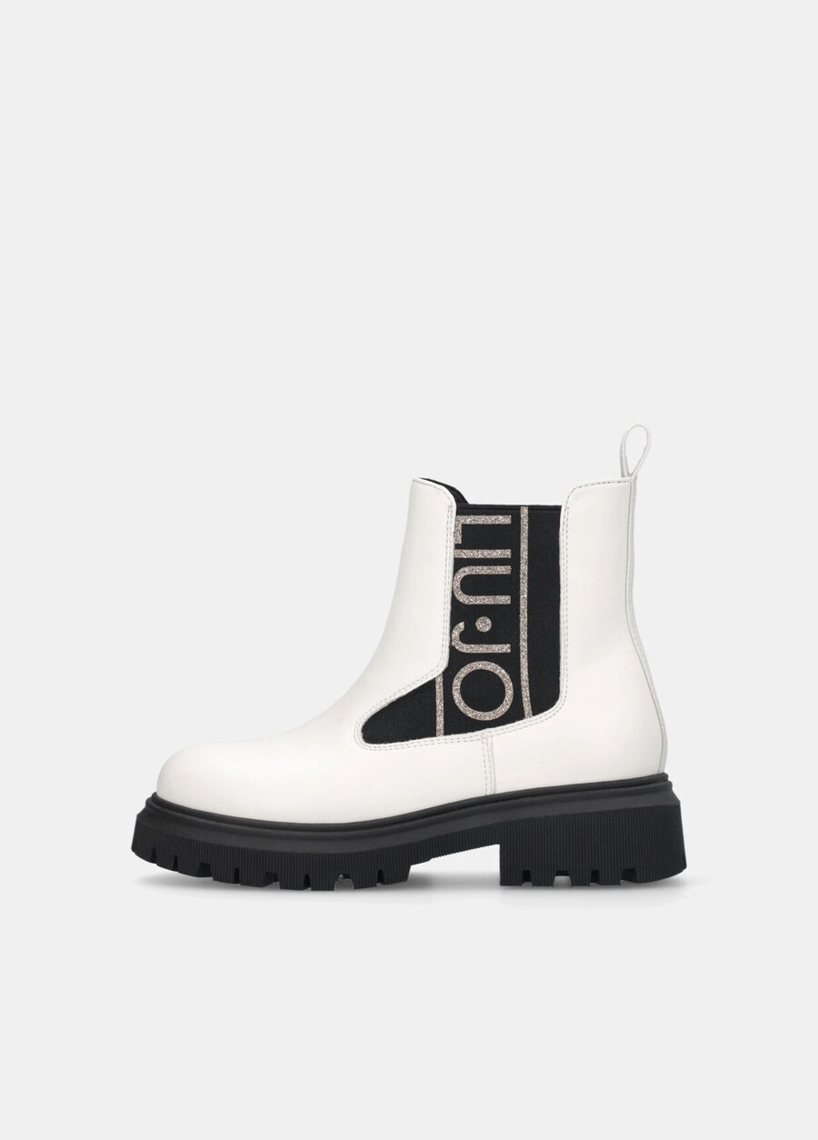 bottines à logo maxi pailleté