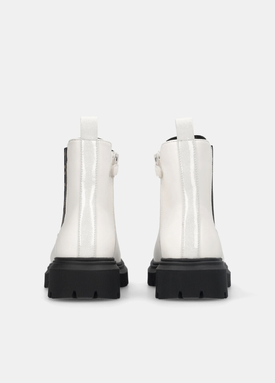 bottines à logo maxi pailleté