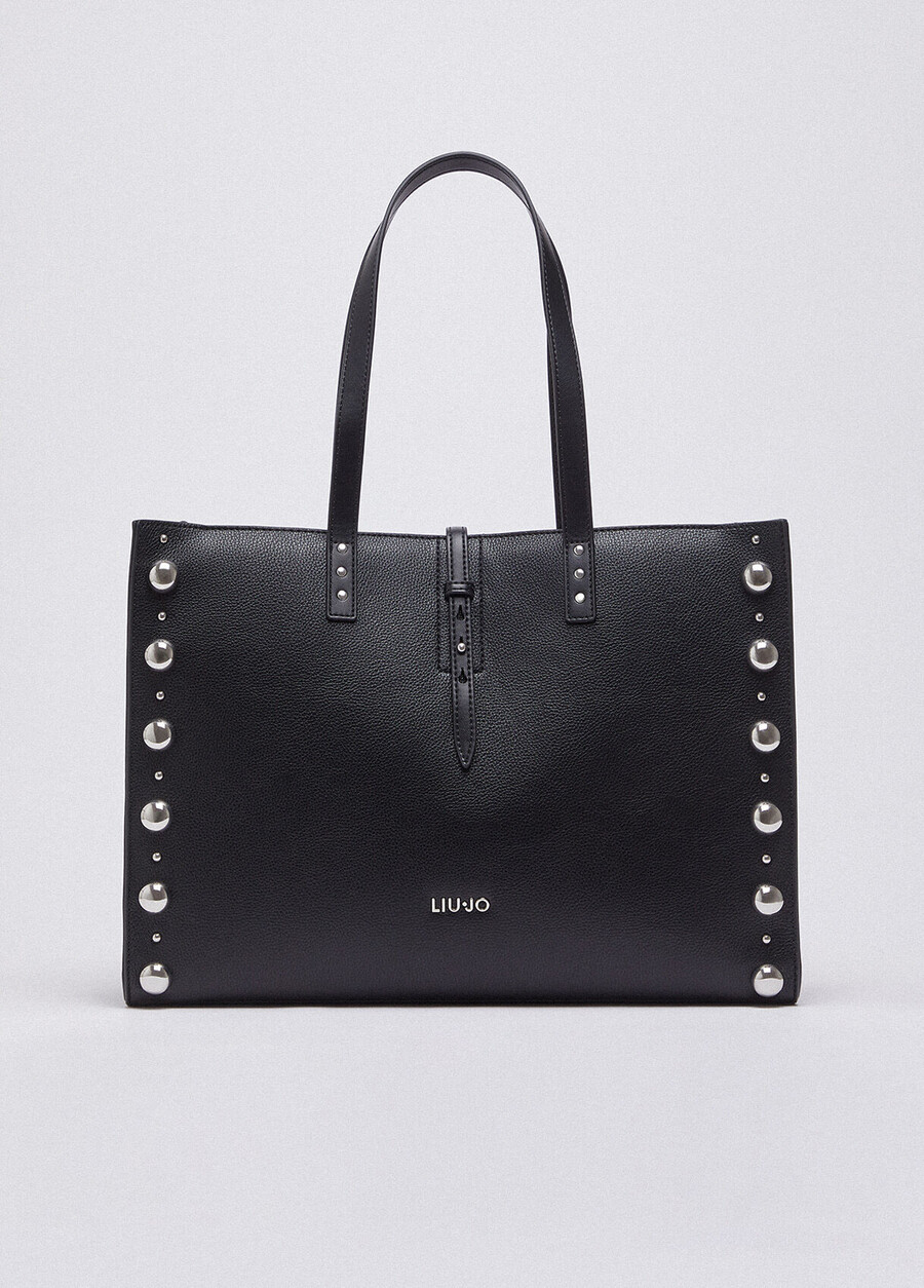 grand sac fourre-tout clouté