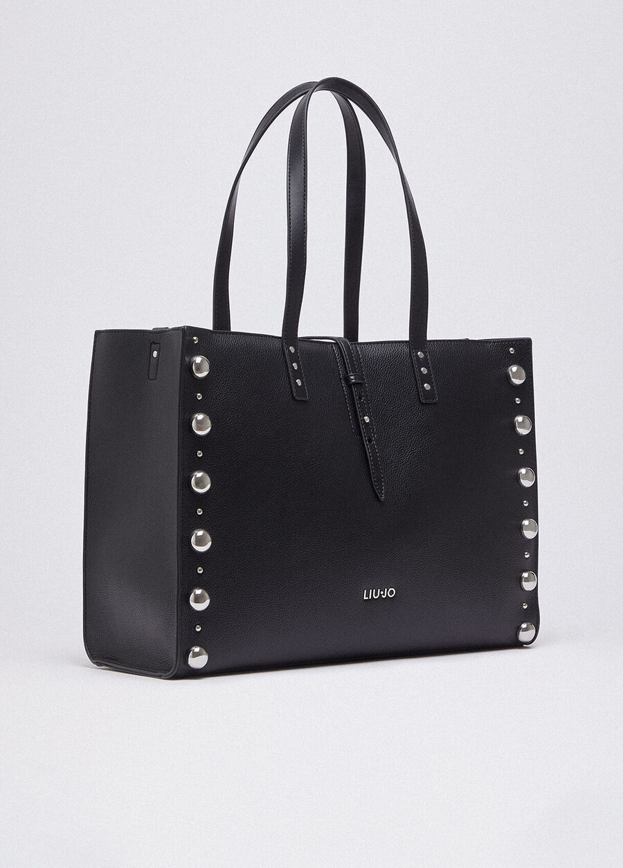 grand sac fourre-tout clouté