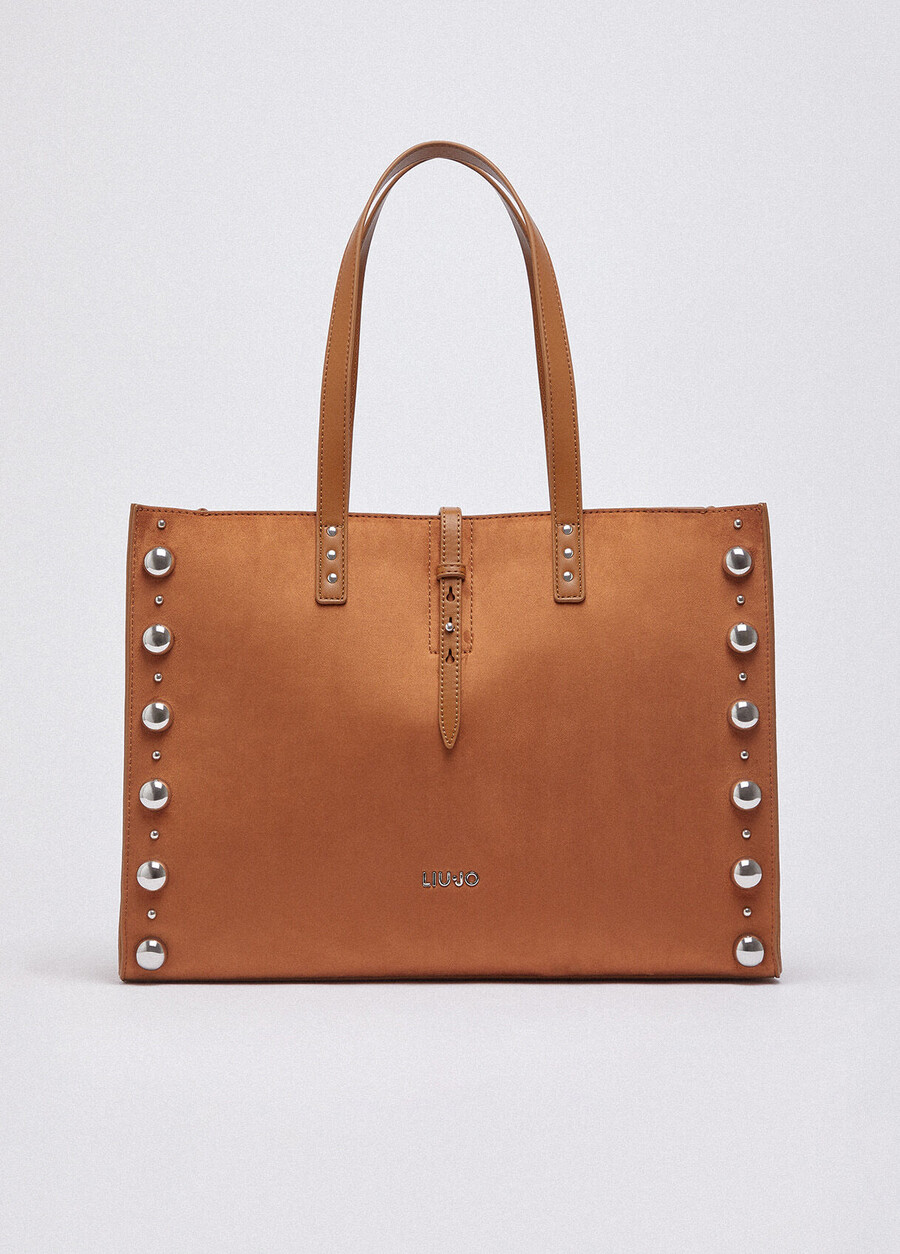 grand sac fourre-tout clouté