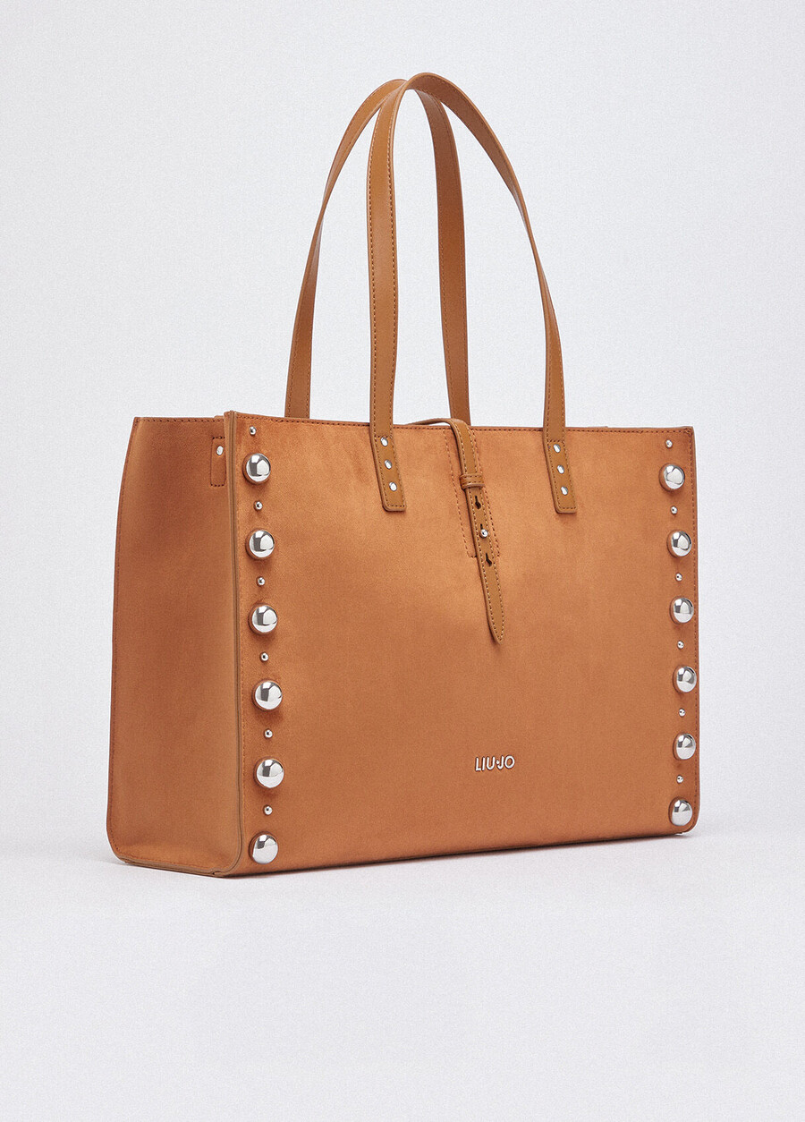 grand sac fourre-tout clouté