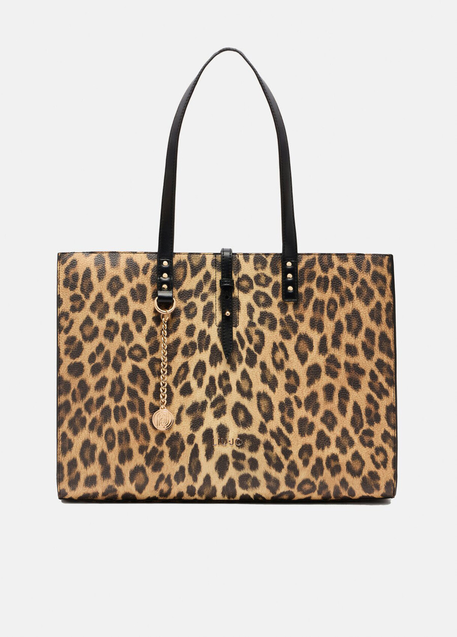 grand sac fourre-tout à imprimé animal