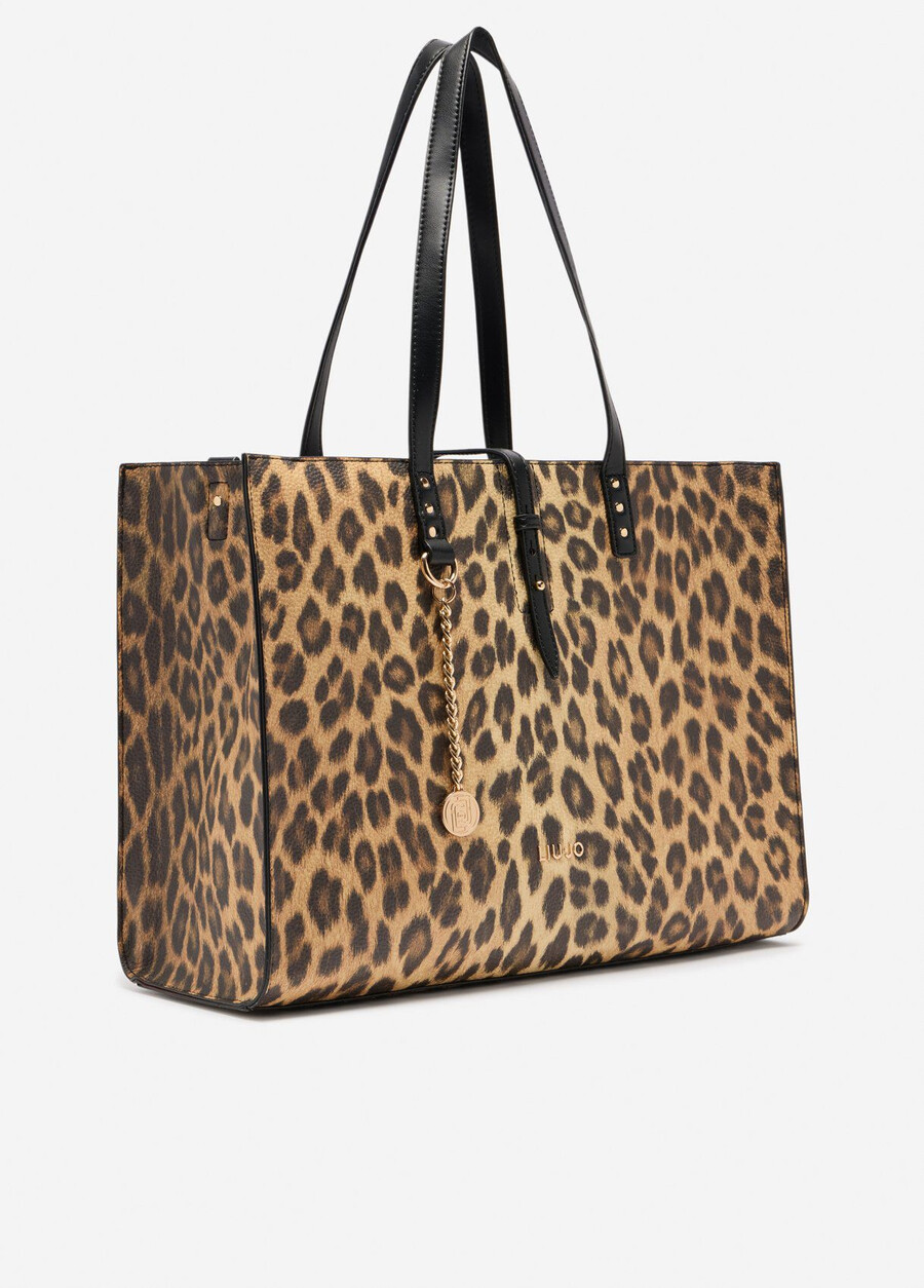 grand sac fourre-tout à imprimé animal