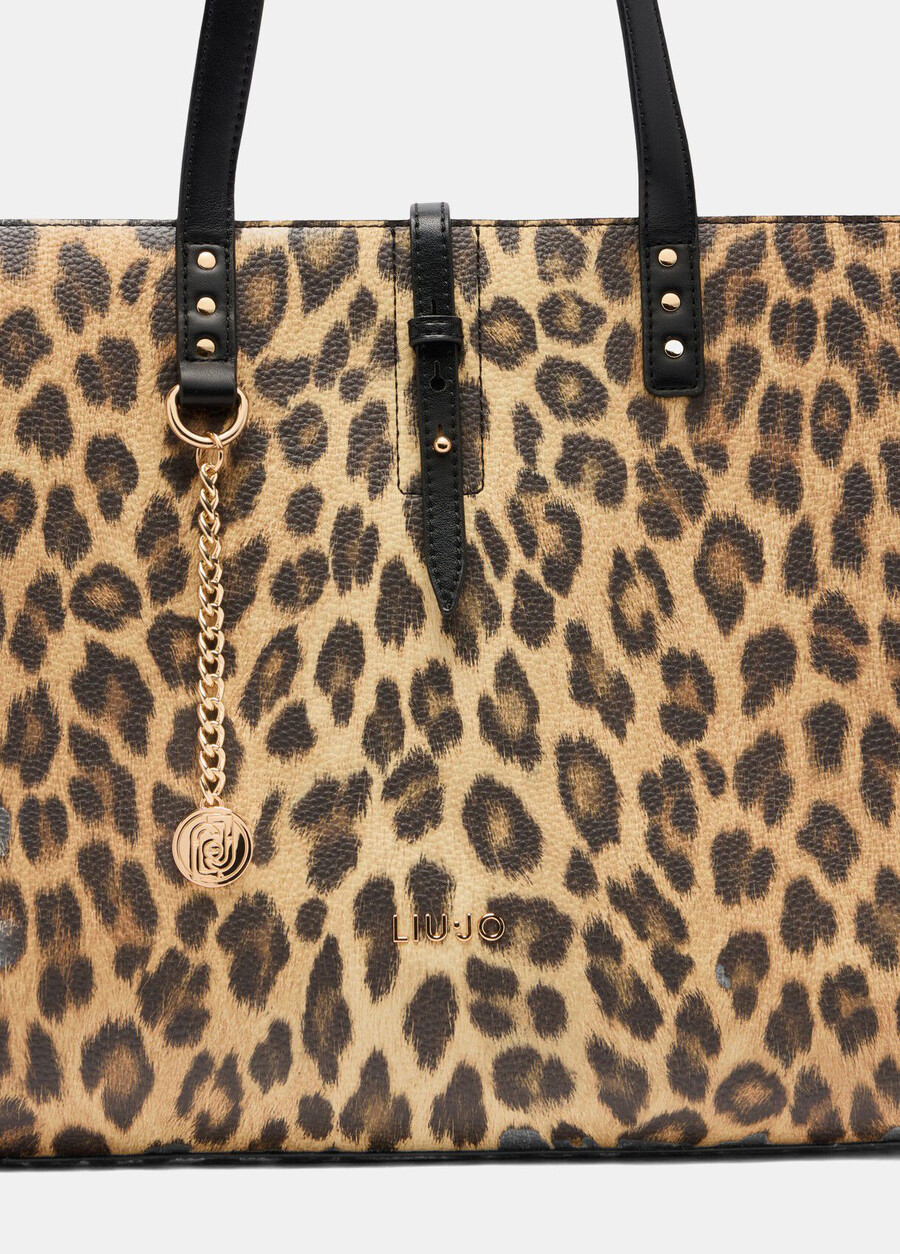 grand sac fourre-tout à imprimé animal