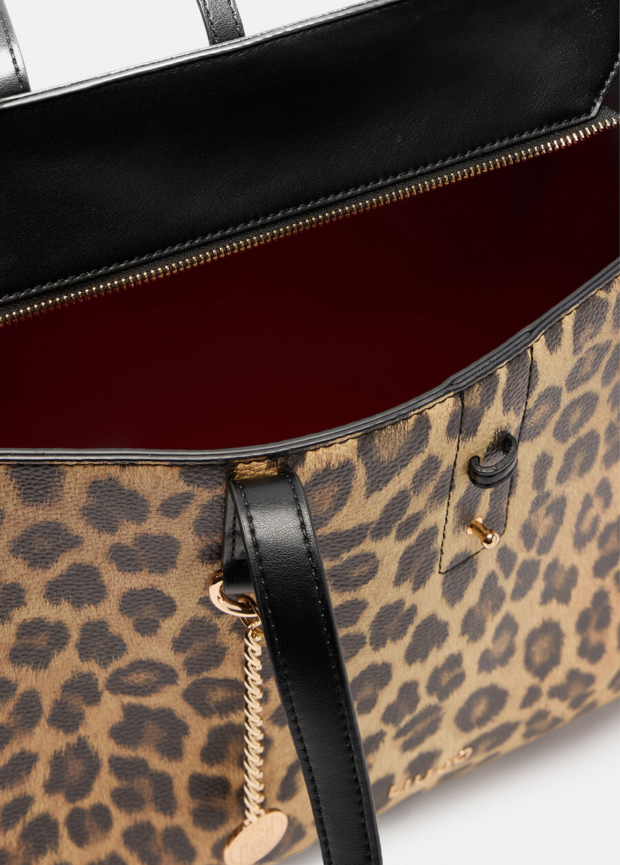 grand sac fourre-tout à imprimé animal