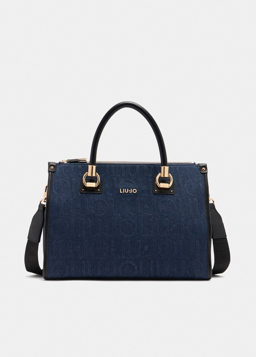 sac cabas en denim moyen