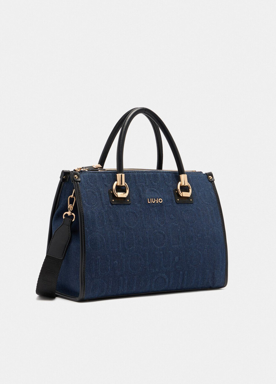 sac cabas en denim moyen