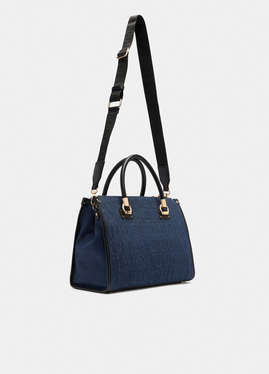 sac cabas en denim moyen