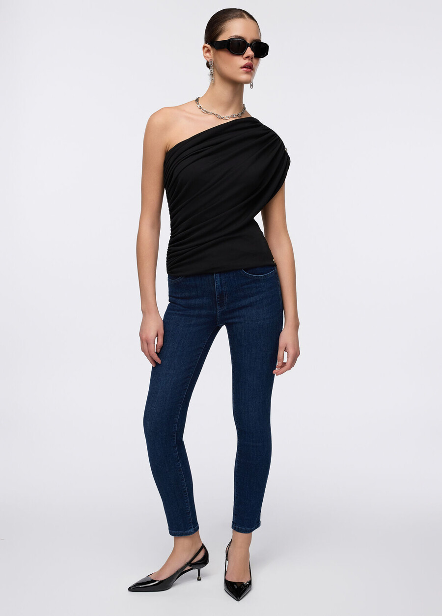 jean skinny taille haute