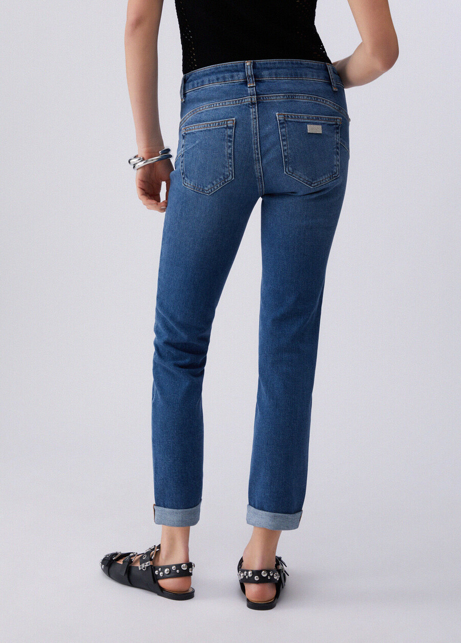 jean skinny orné de bijoux