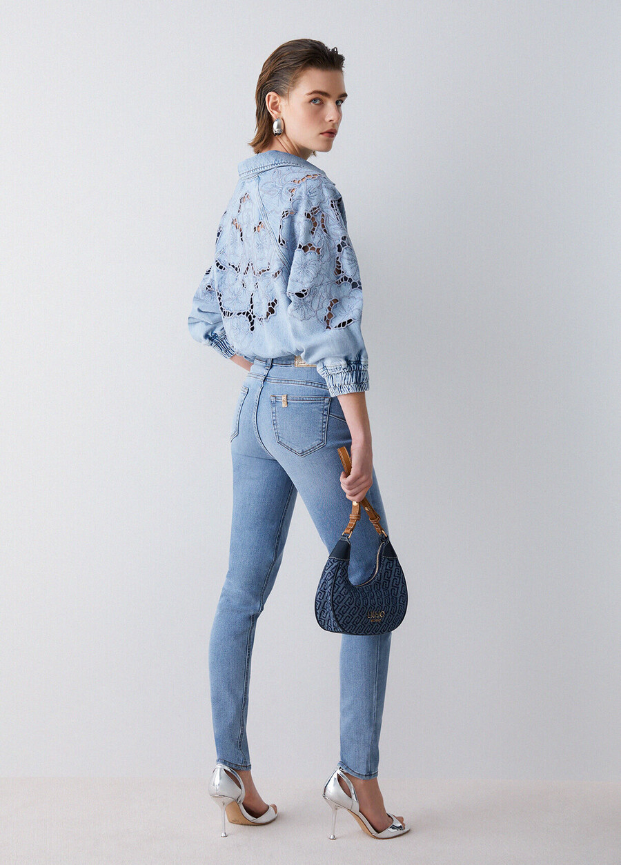 jean skinny taille haute