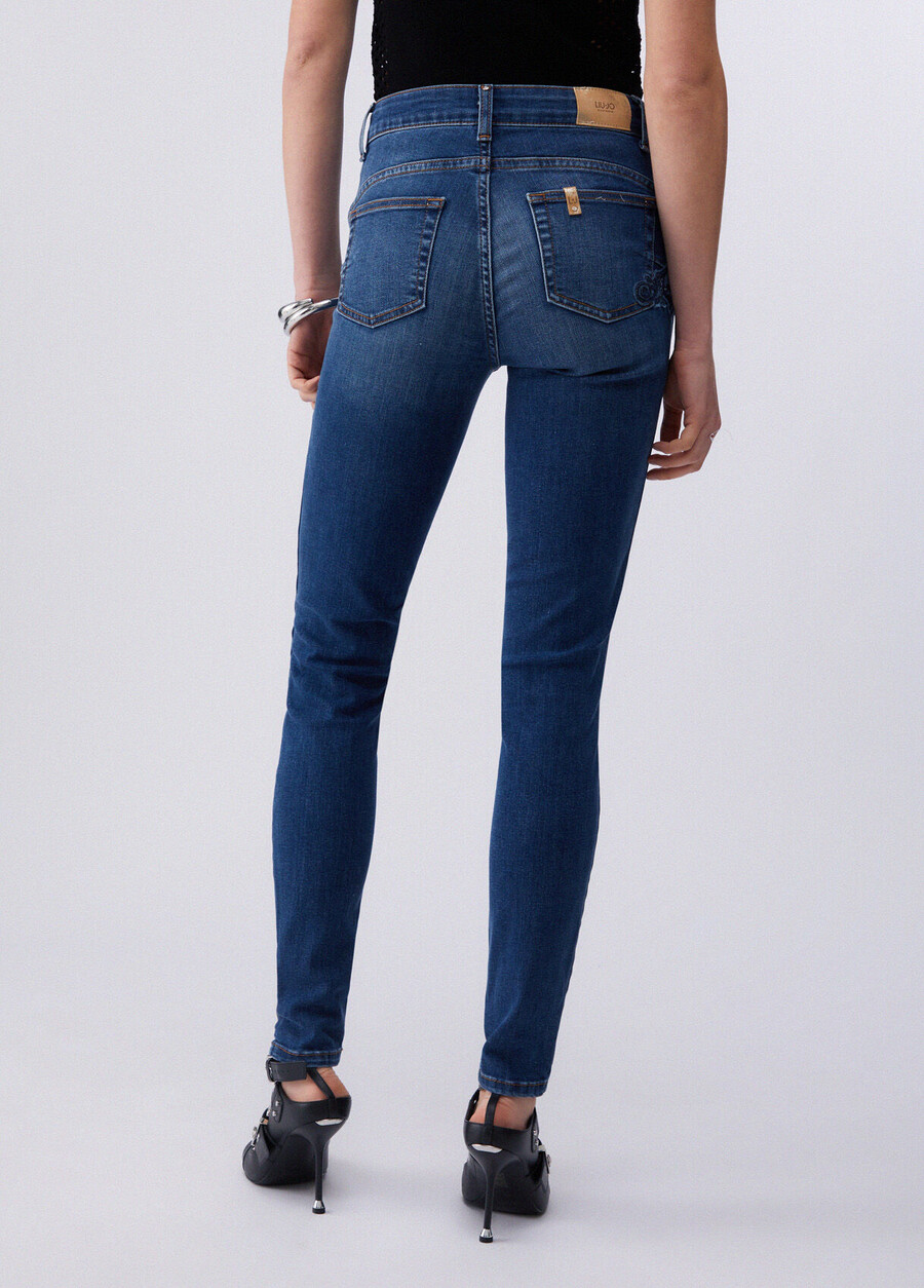 jean skinny brodé