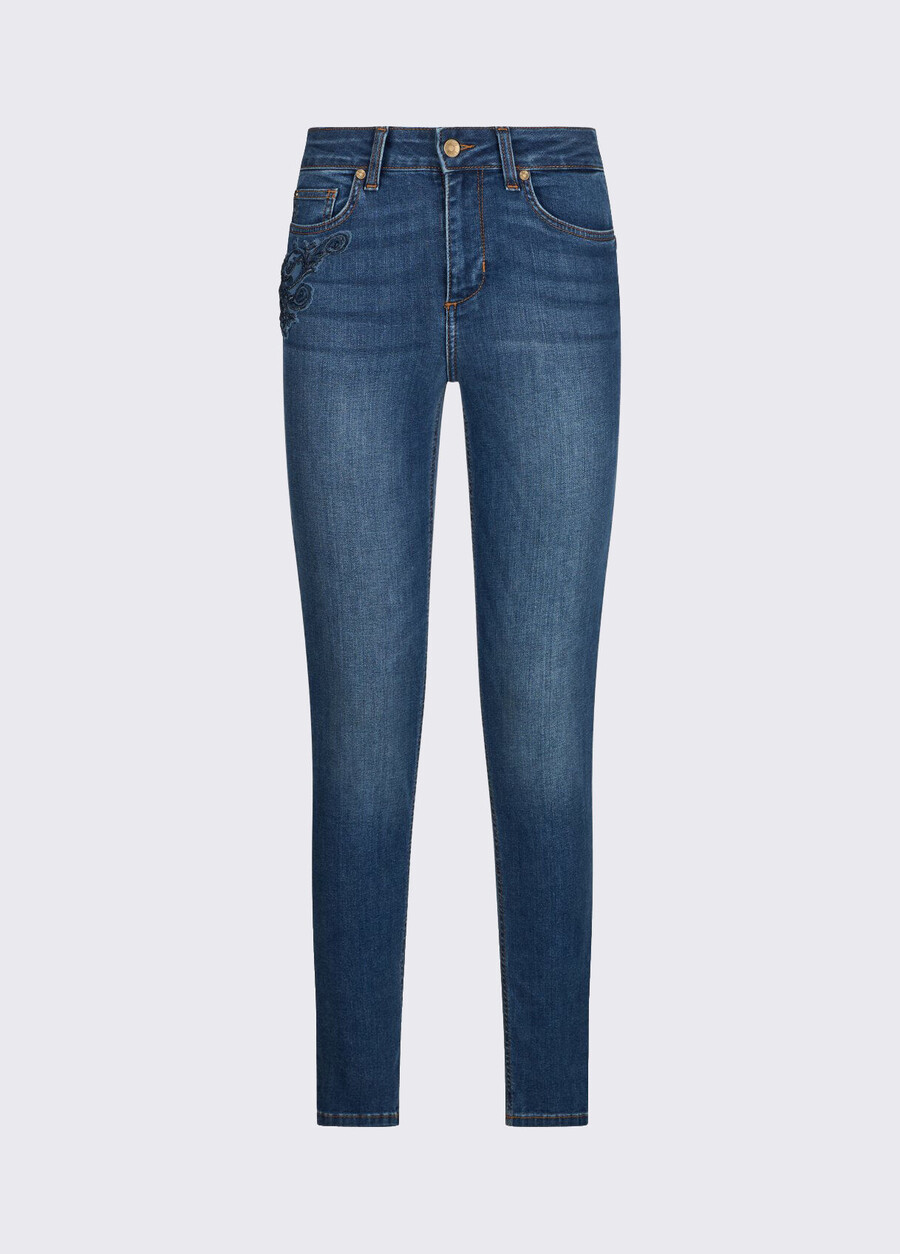 jean skinny brodé