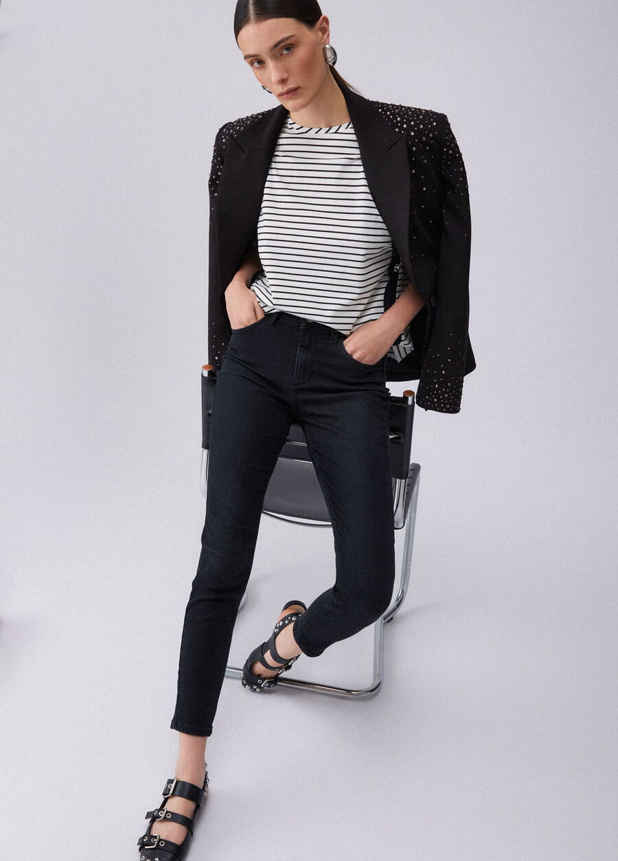 jean skinny taille haute