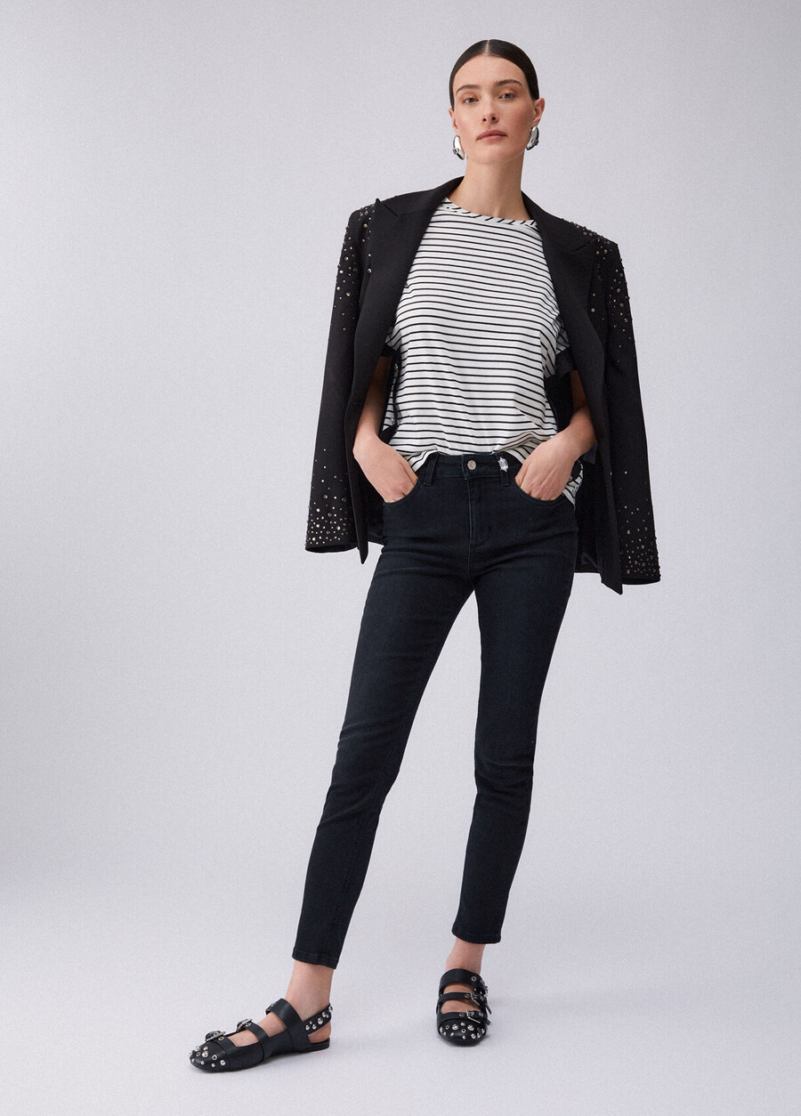jean skinny taille haute