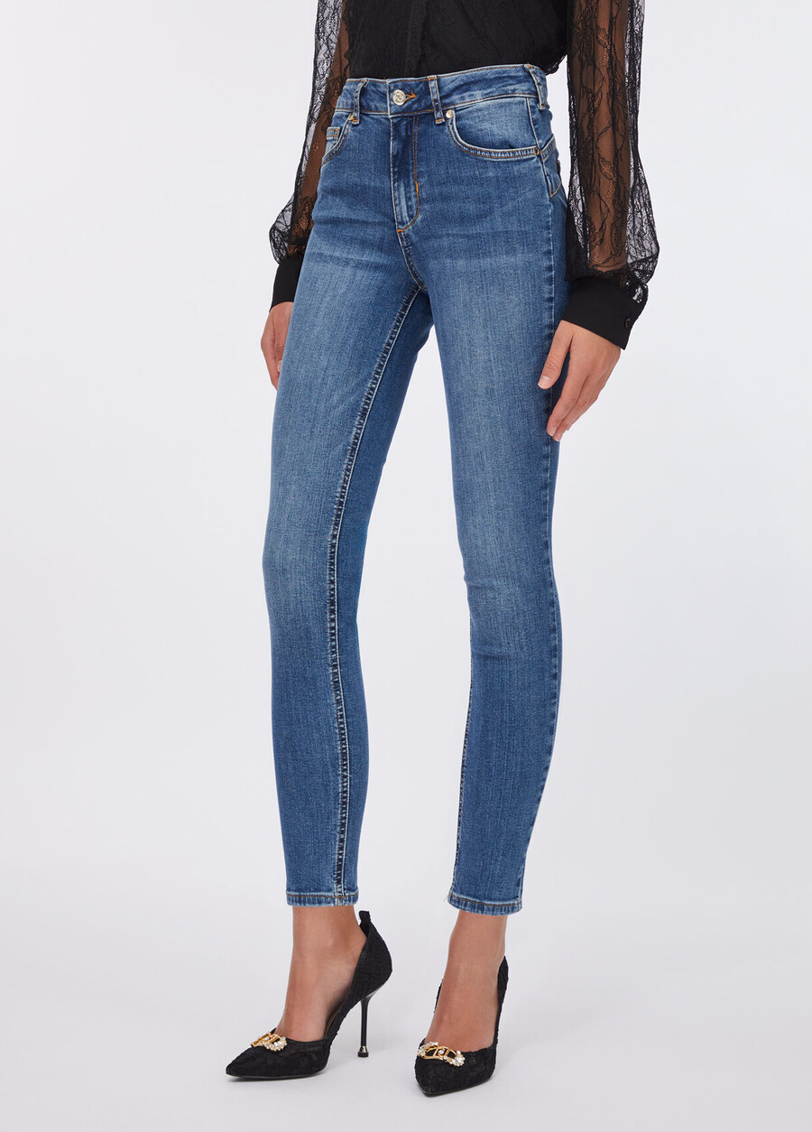 jean skinny taille haute
