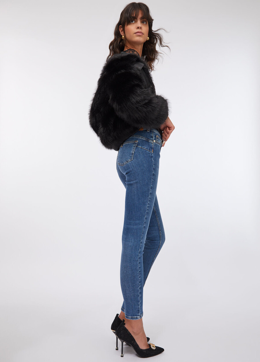 jean skinny taille haute