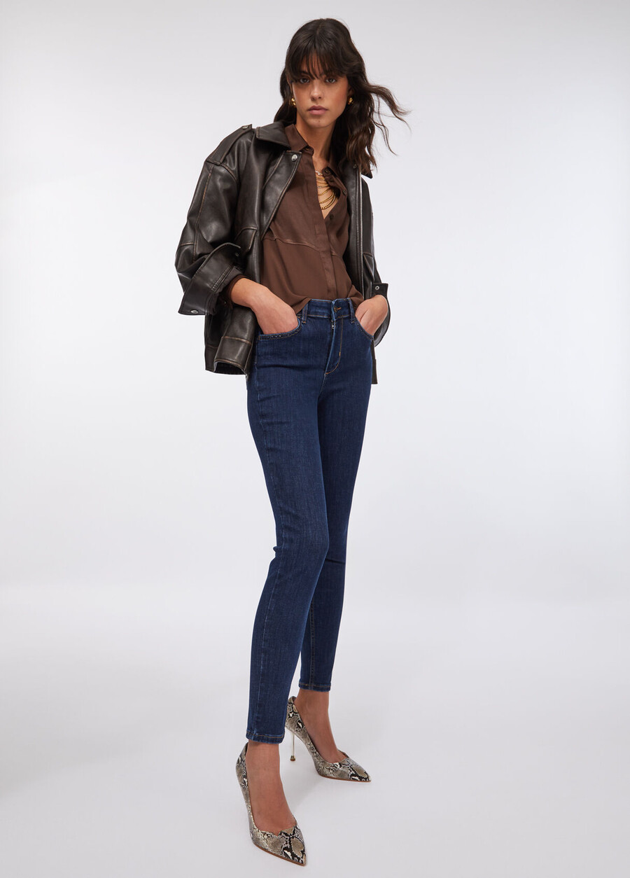jean skinny taille haute
