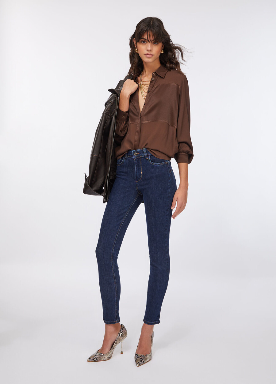 jean skinny taille haute