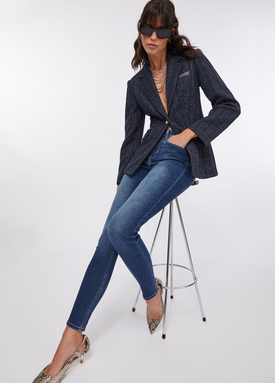 jean skinny taille haute