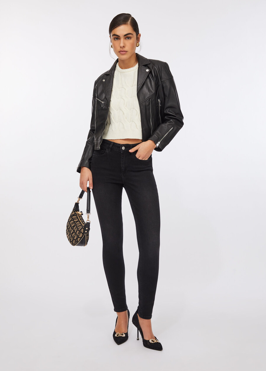 jean skinny taille haute
