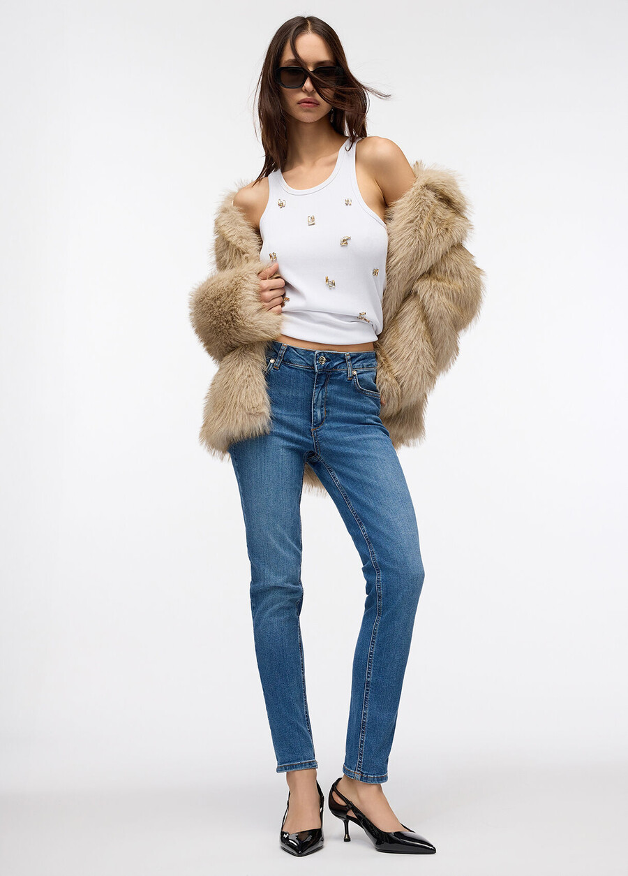 jean skinny taille haute
