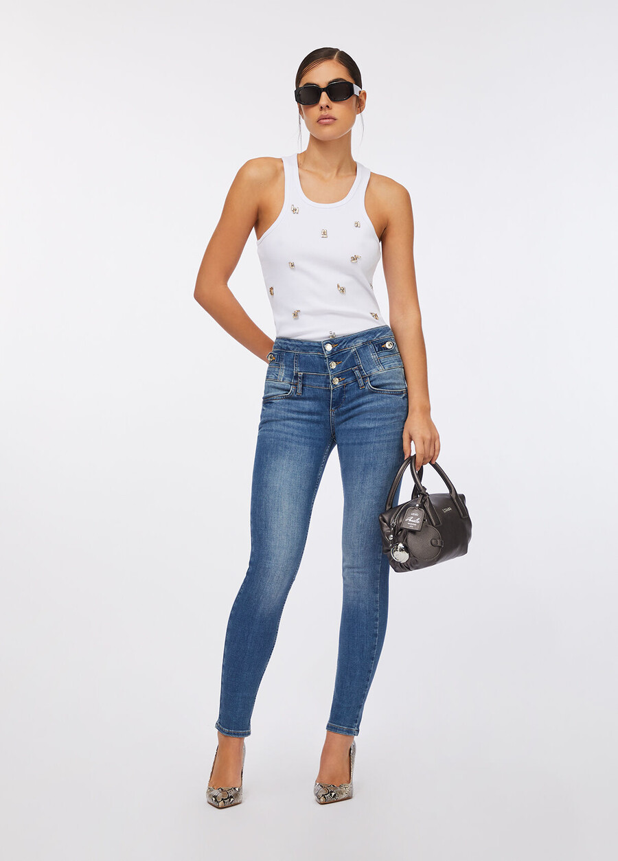 jean skinny taille haute