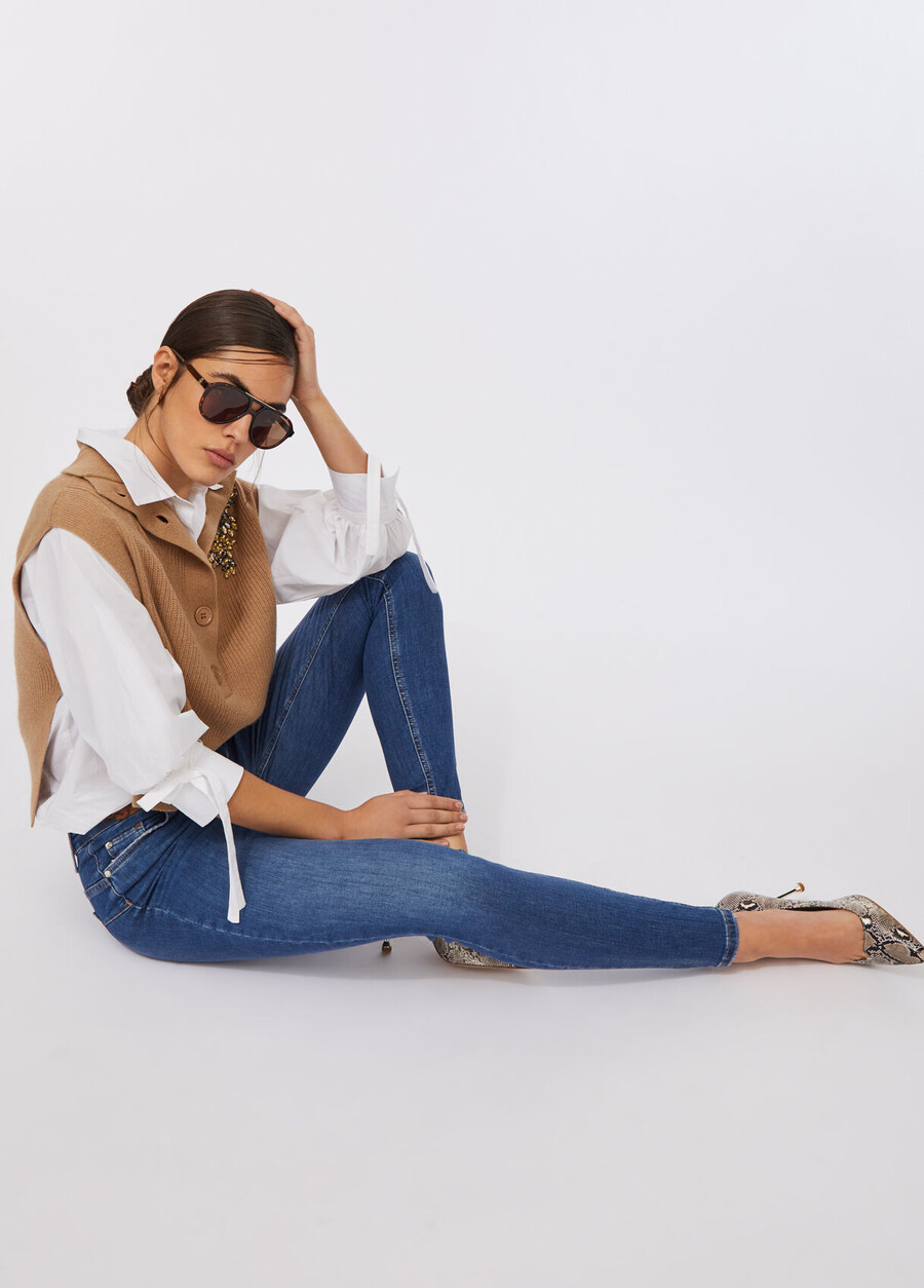 jean skinny taille haute