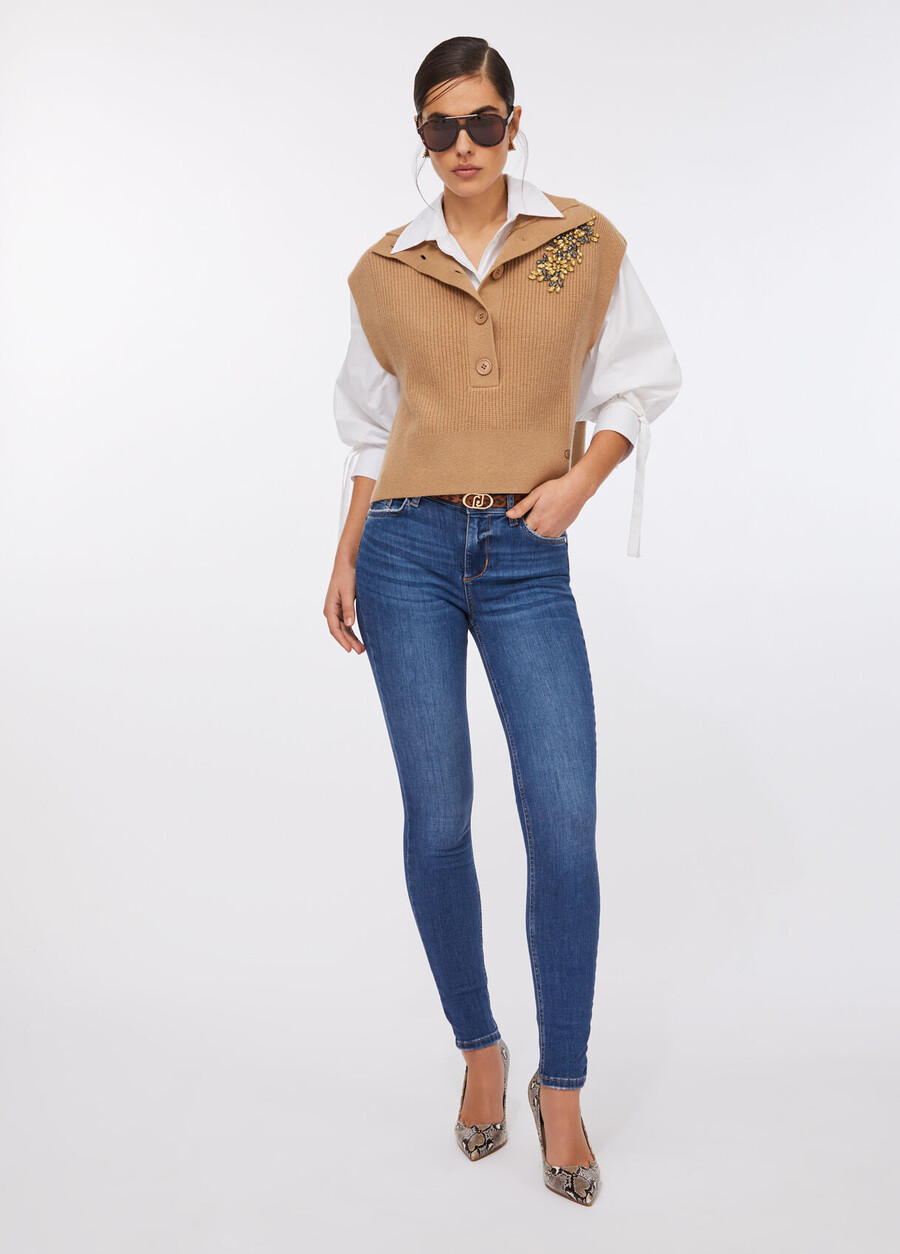 jean skinny taille haute