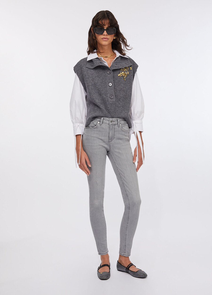 jean skinny taille haute