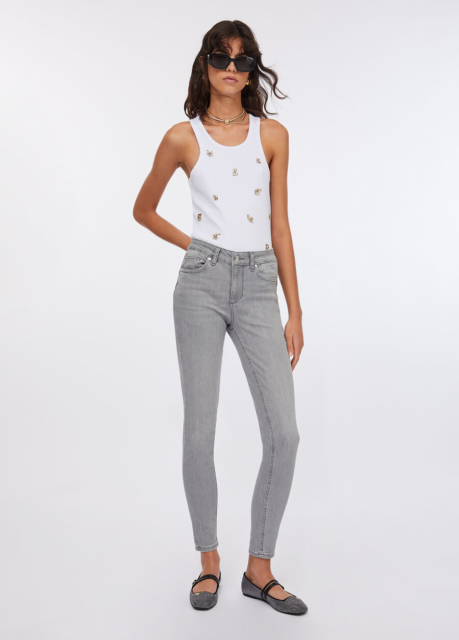 jean skinny taille haute