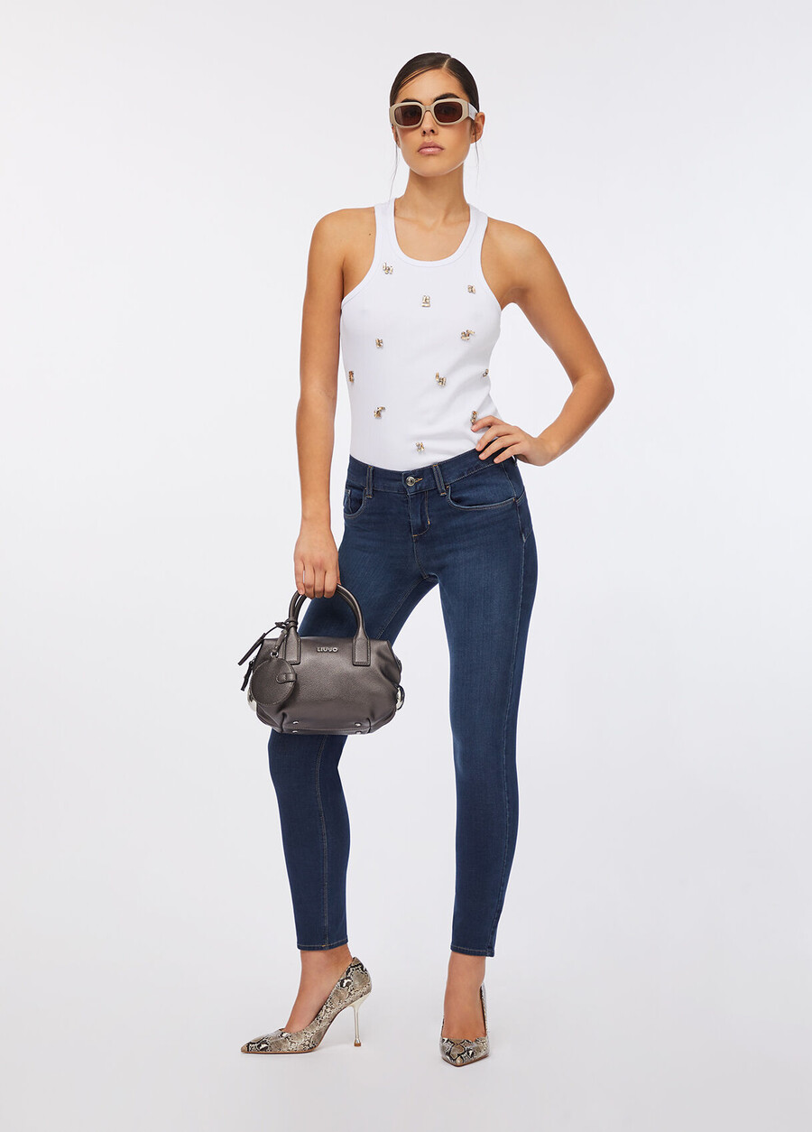 jeans skinny bottom up