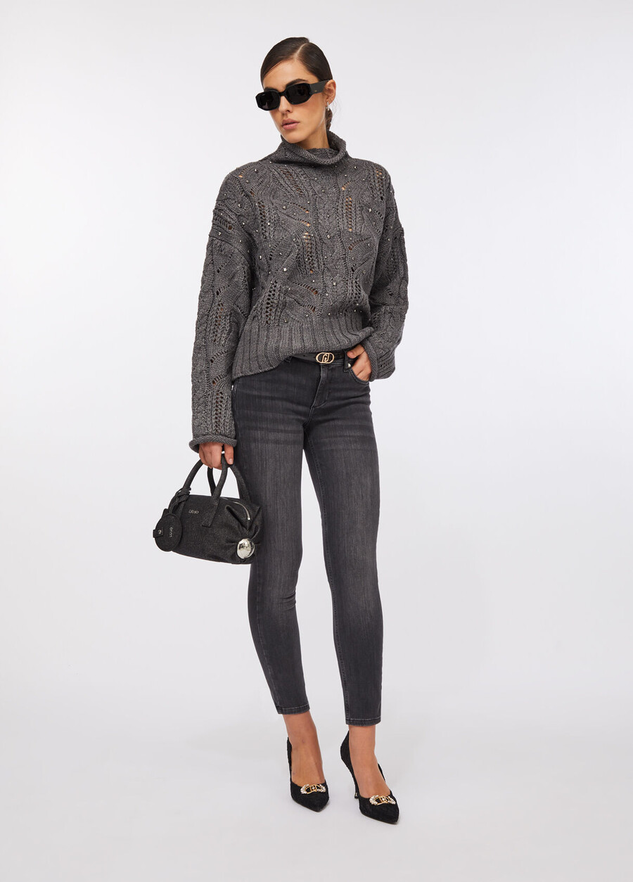 jeans skinny bottom up